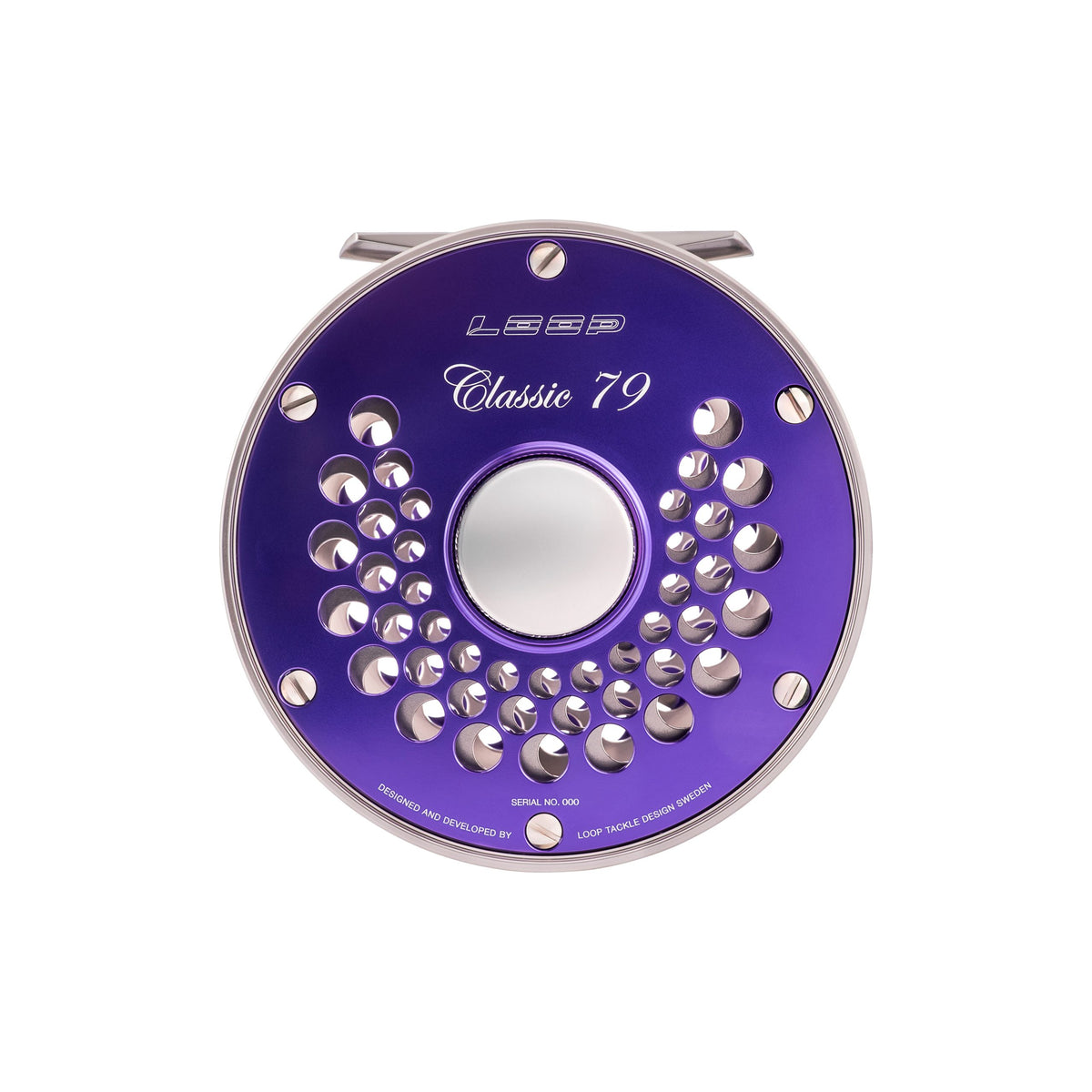 Classic Ported Plate Fly Reels in Twilight Violet