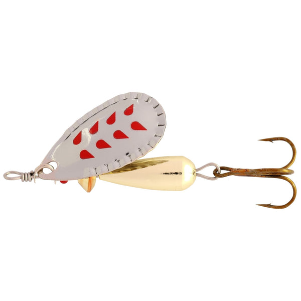 Droppen Lure in Silver/Red Marks Pattern