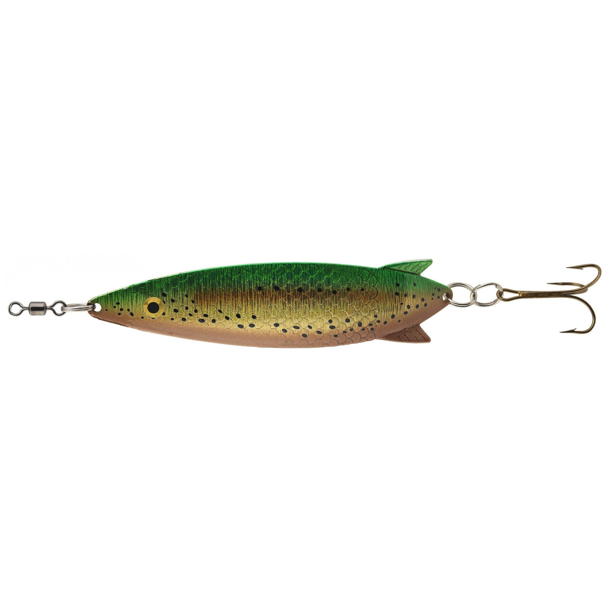 Toby Salmo Lure in G/Green Glitter Pattern