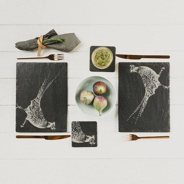 2 Slate Pheasant Place Mats