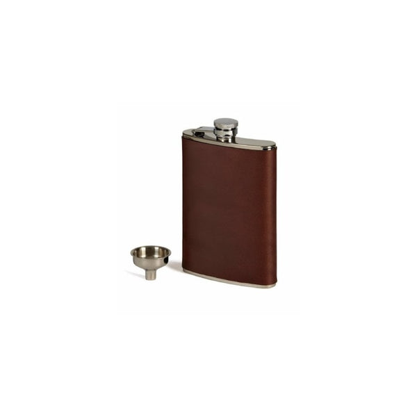 Large Flask 8oz (225ml) in Brown