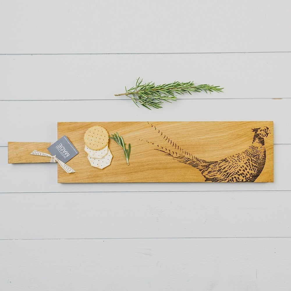 Long Pheasant Oak Serving Paddle