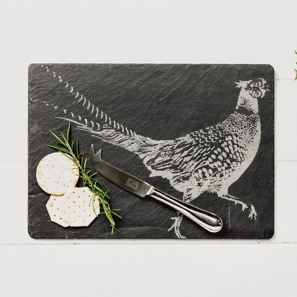 Pheasant Slate Cheese Board Set