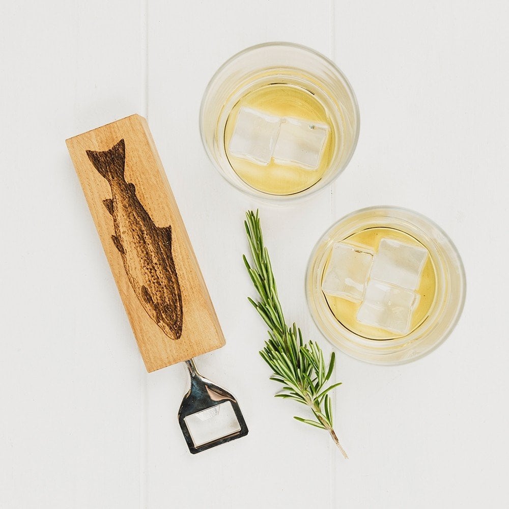 Salmon Oak Bottle Opener