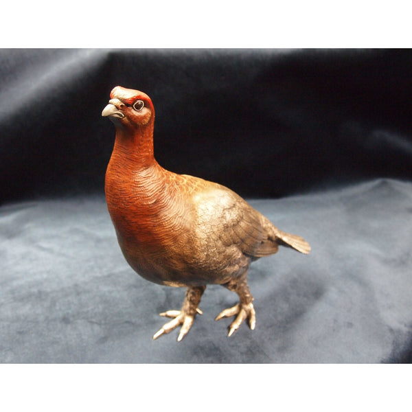 Silver Handpainted Grouse