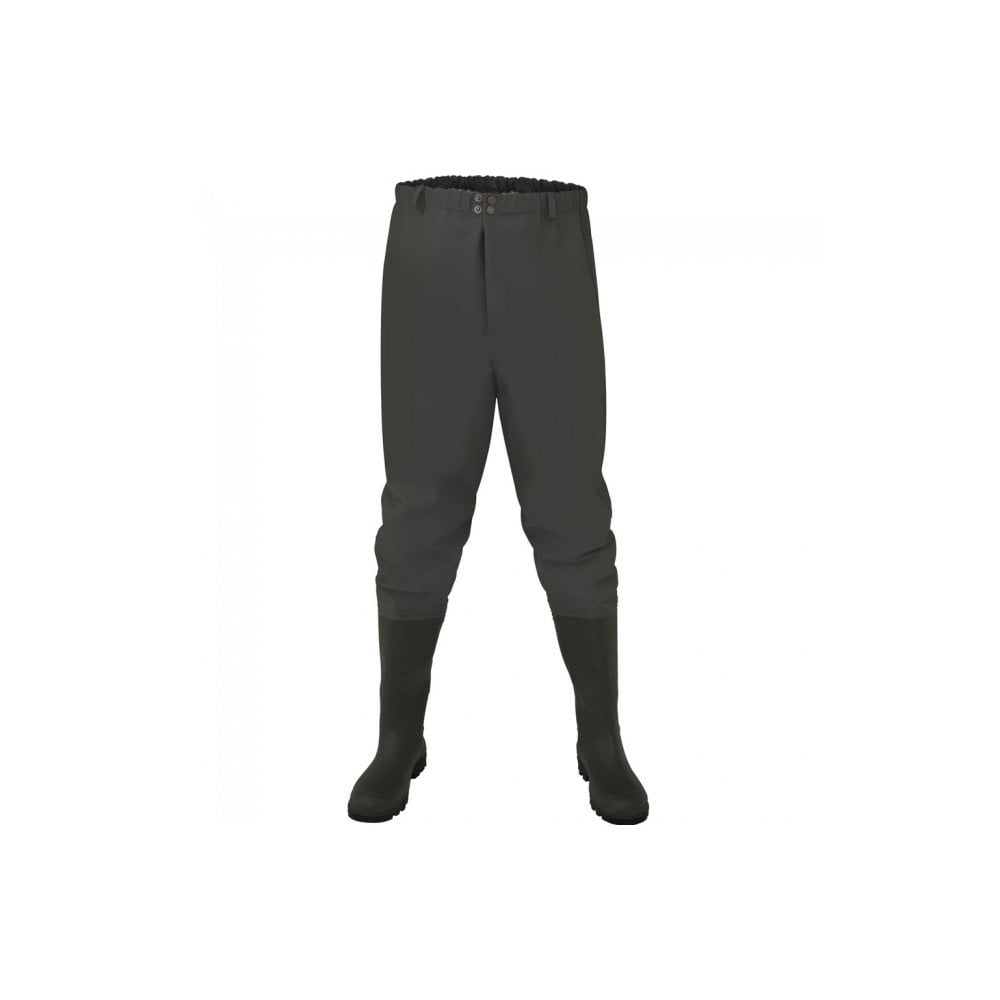 600 Series PVC Waist Waders with Cleated Studded Sole