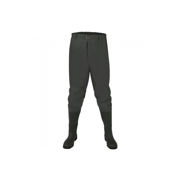 600 Series PVC Waist Waders with Cleated Studded Sole