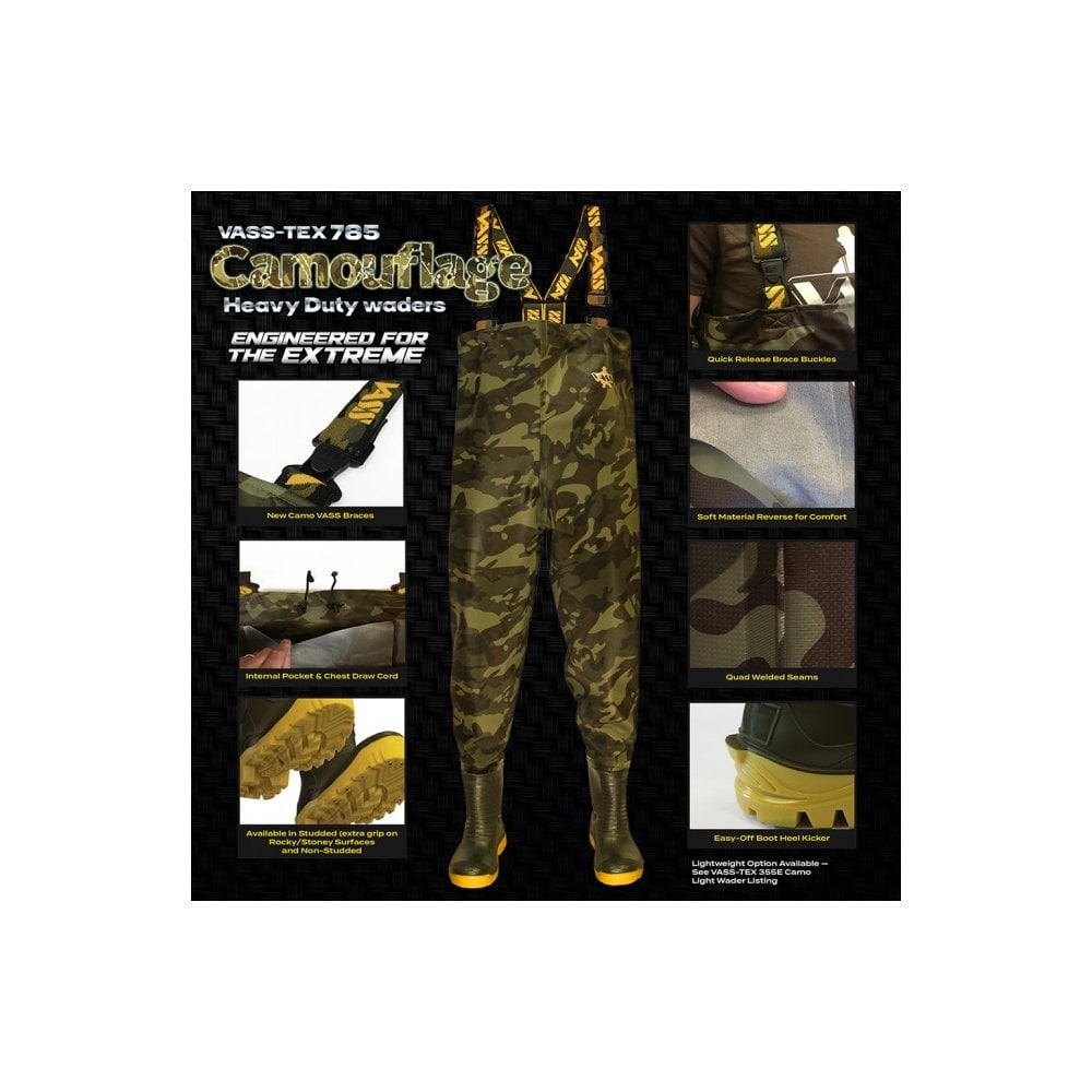 Vass-Tex 785 Camouflage Chest Waders