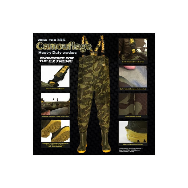 Vass-Tex 785 Camouflage Chest Waders