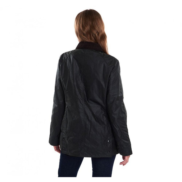 Beadnell Ladies Waxed Jacket in Sage