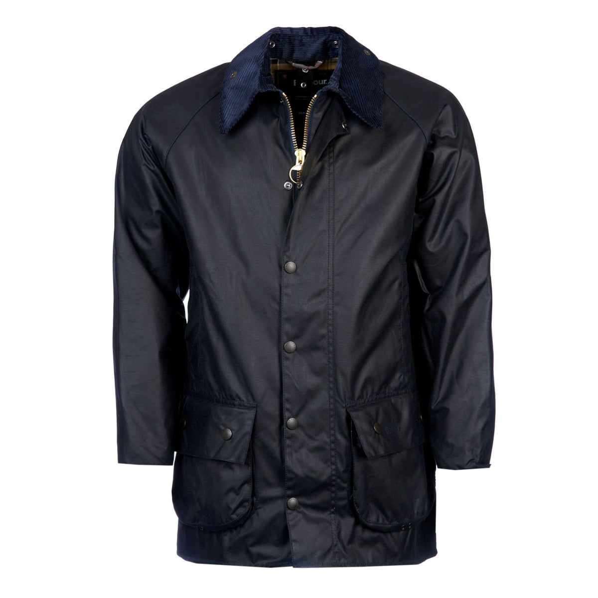 Beaufort Waxed Jacket in Navy