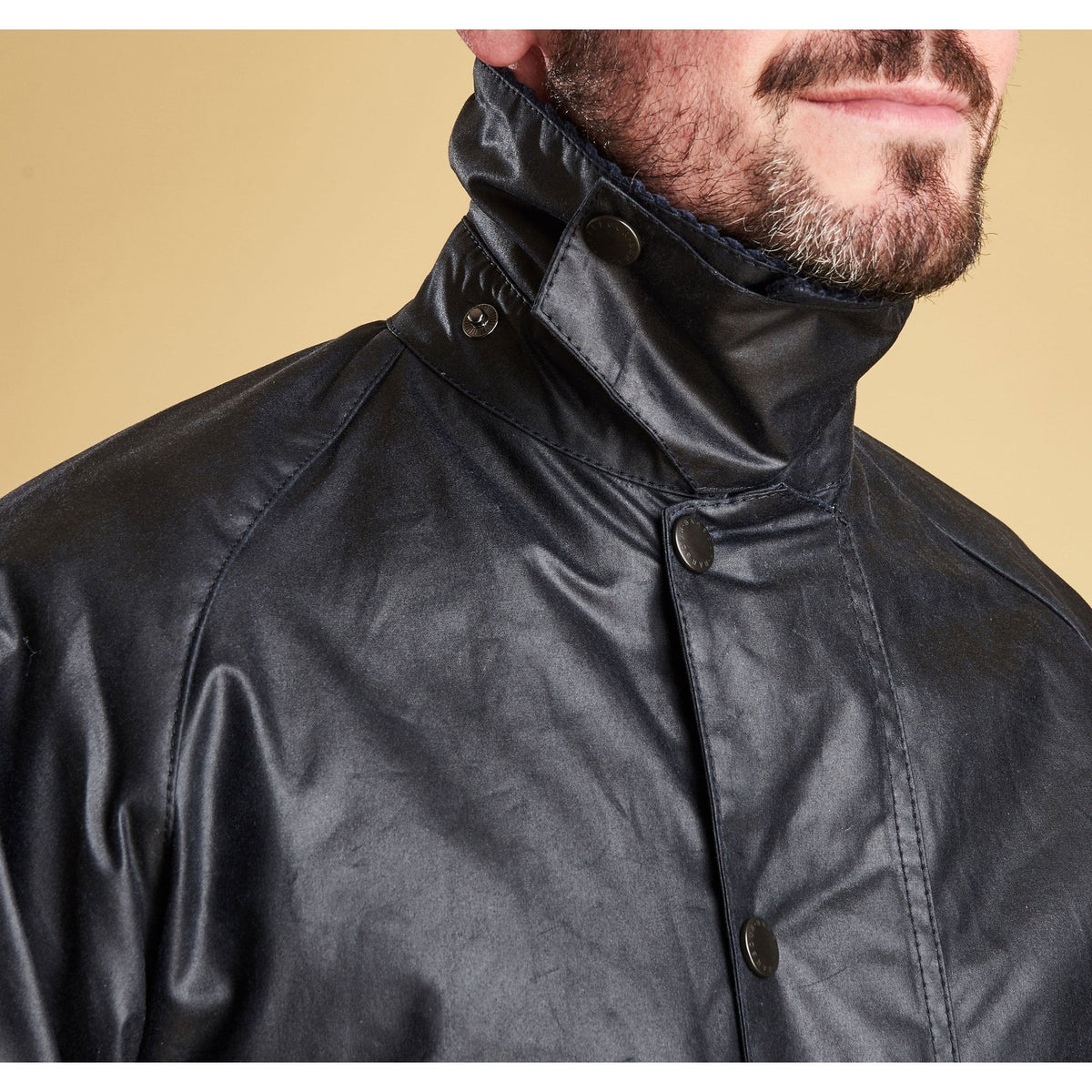 Beaufort Waxed Jacket in Navy