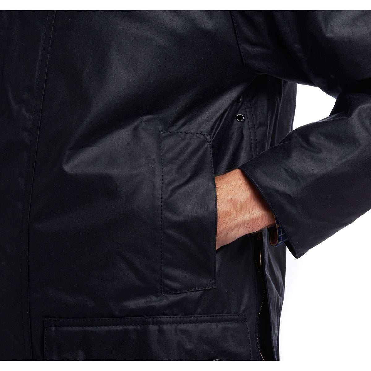 Beaufort Waxed Jacket in Navy
