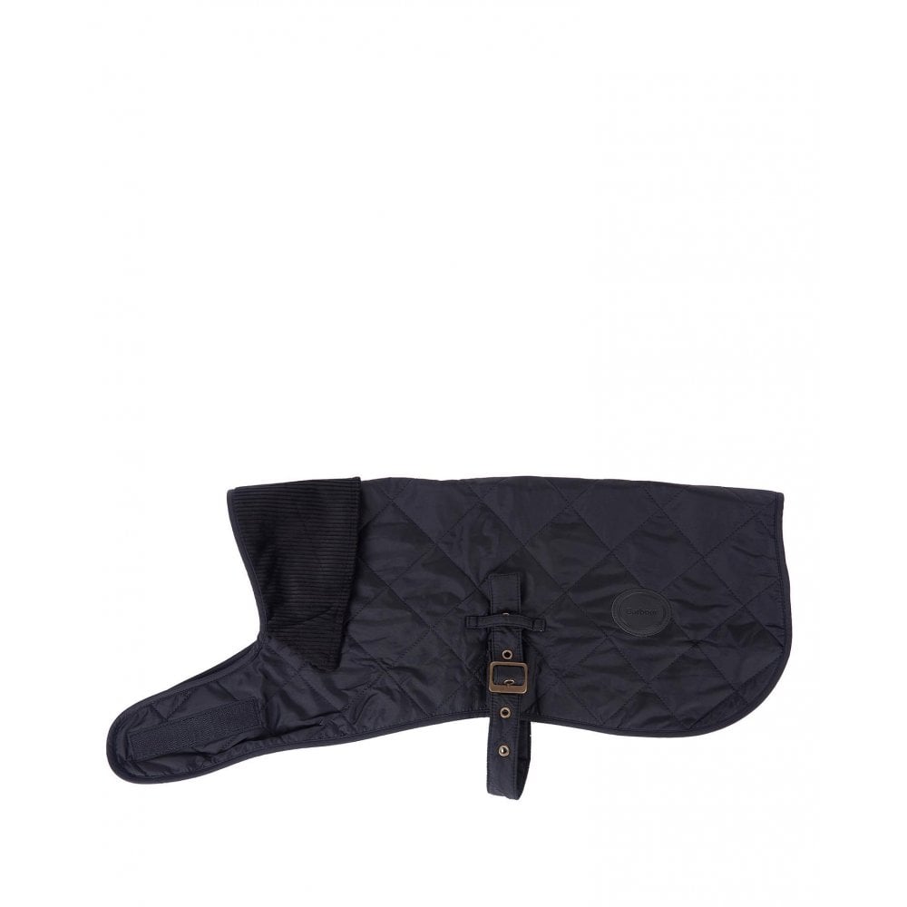 Quilted Dog Coat in Black