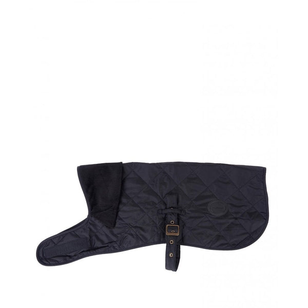 Quilted Dog Coat in Black
