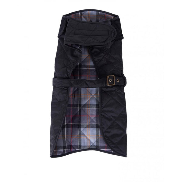 Quilted Dog Coat in Black