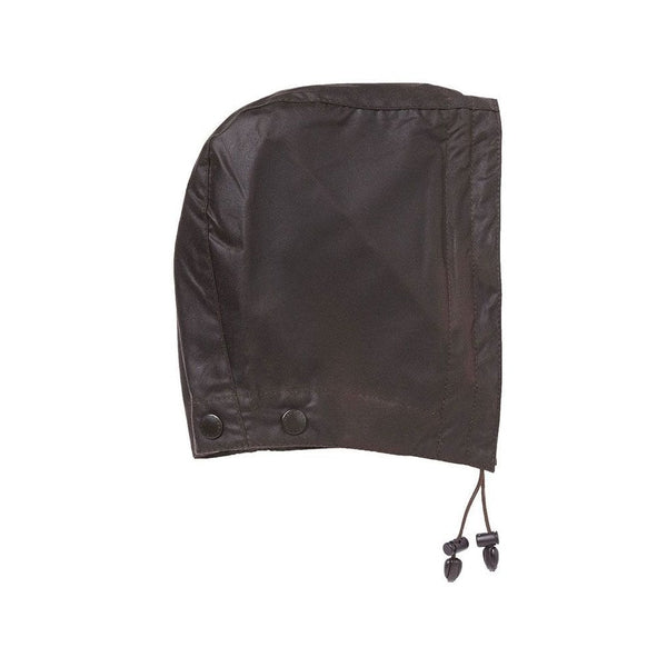 Waxed Cotton Hood in Rustic