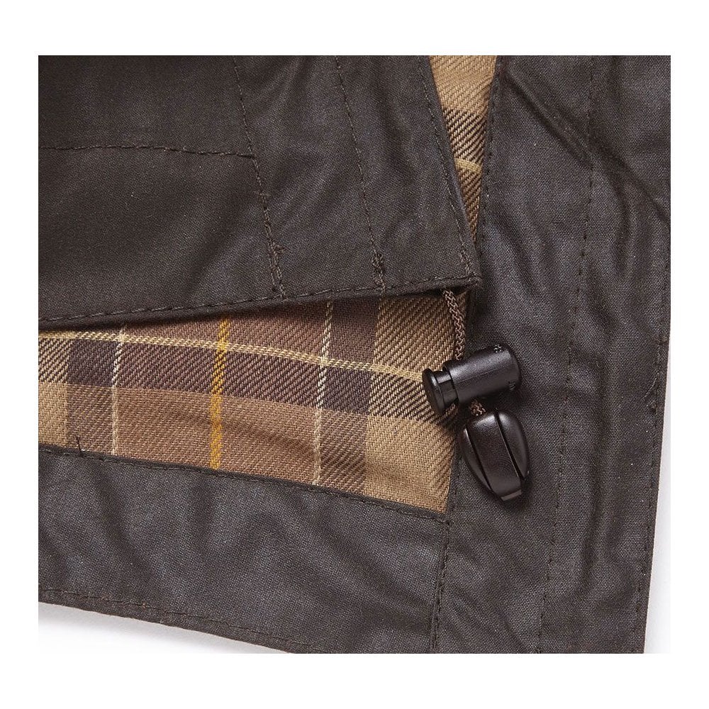 Waxed Cotton Hood in Rustic