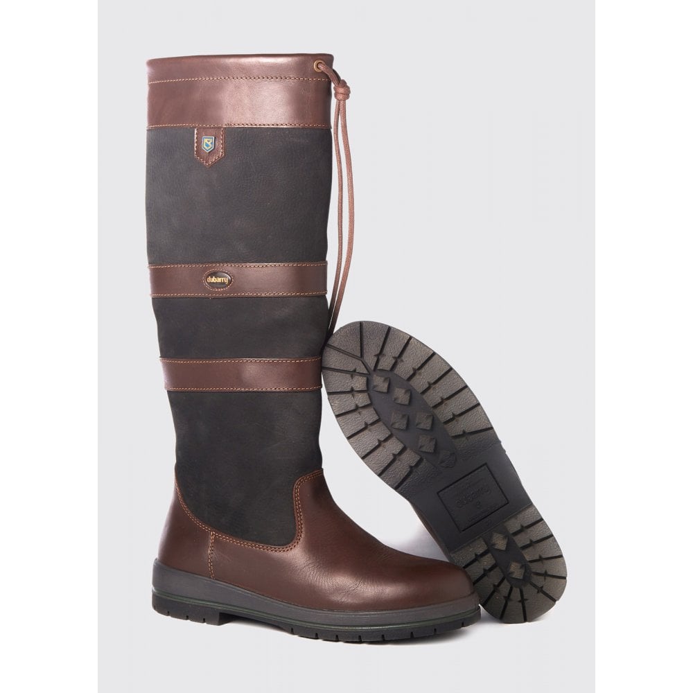 Galway SlimFit Country Boot in Black/Brown