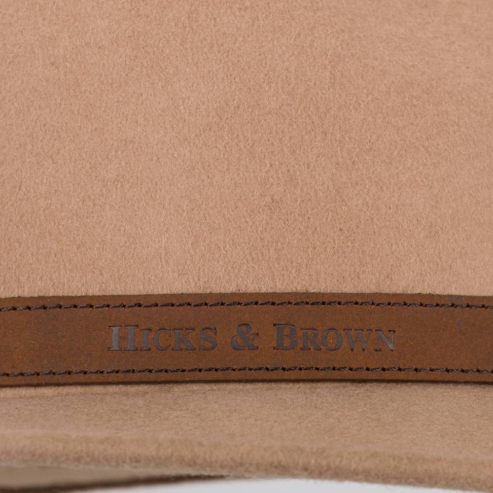 The Suffolk Fedora in Camel (Guinea & Pheasant Feather)