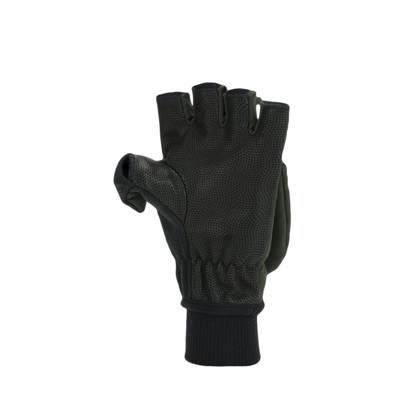 Walpole- Windproof Cold Weather Convertible Mitt - Olive Green/Black