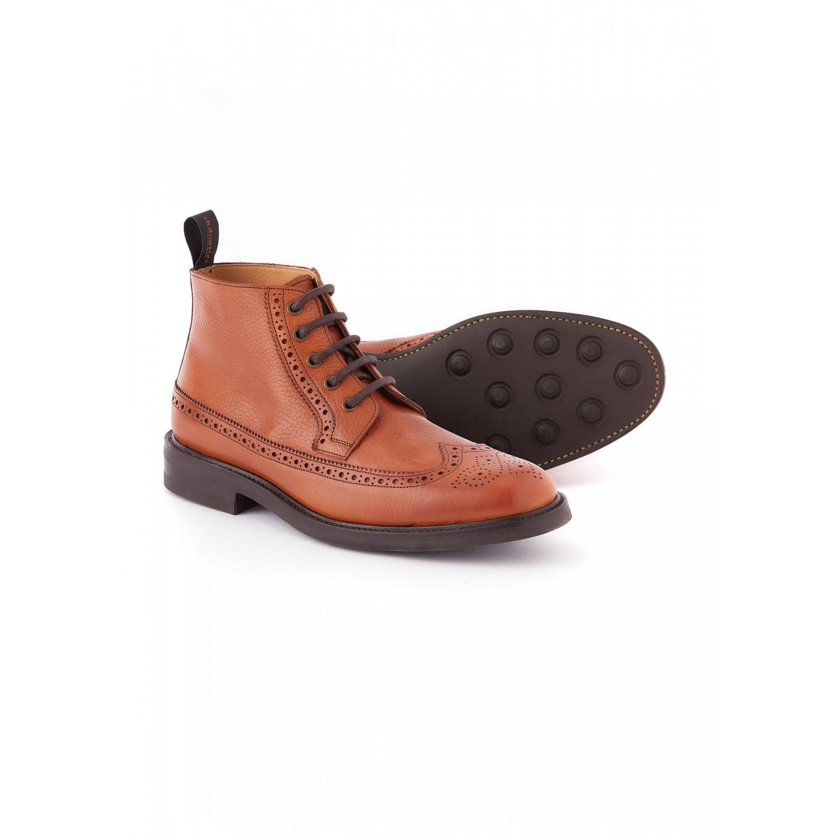 Down Goodyear Brogue Boot - Tan