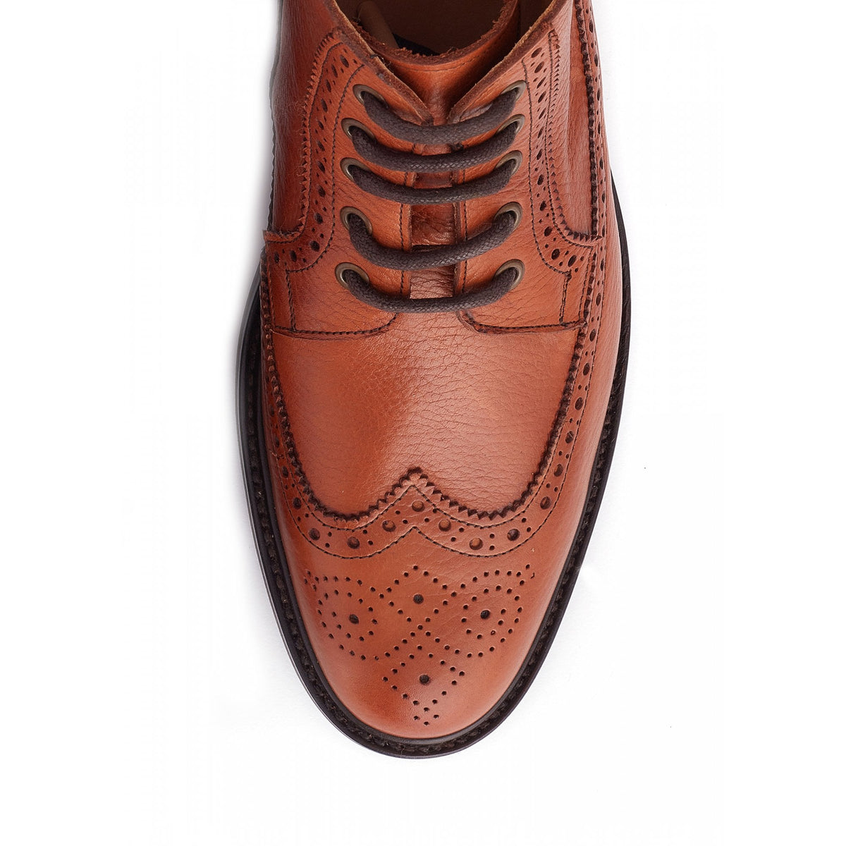 Down Goodyear Brogue Boot - Tan