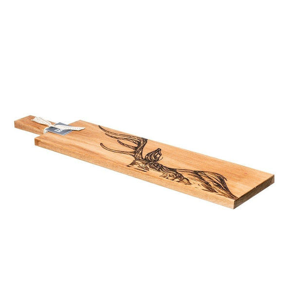 Long Scandi Stag Oak Serving Paddle