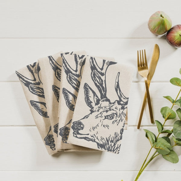 Stag Linen Napkins
