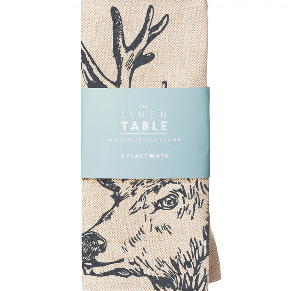 Stag Linen Place Mats