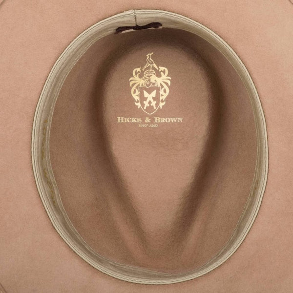 The Suffolk Fedora in Camel (Gamebird Feather)
