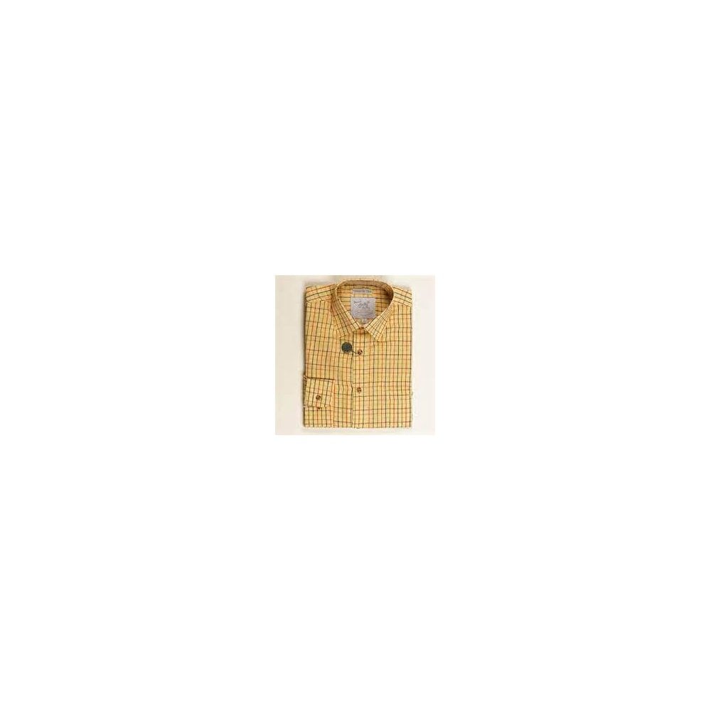 Boys Carmarthen Checked Shirt - Gold
