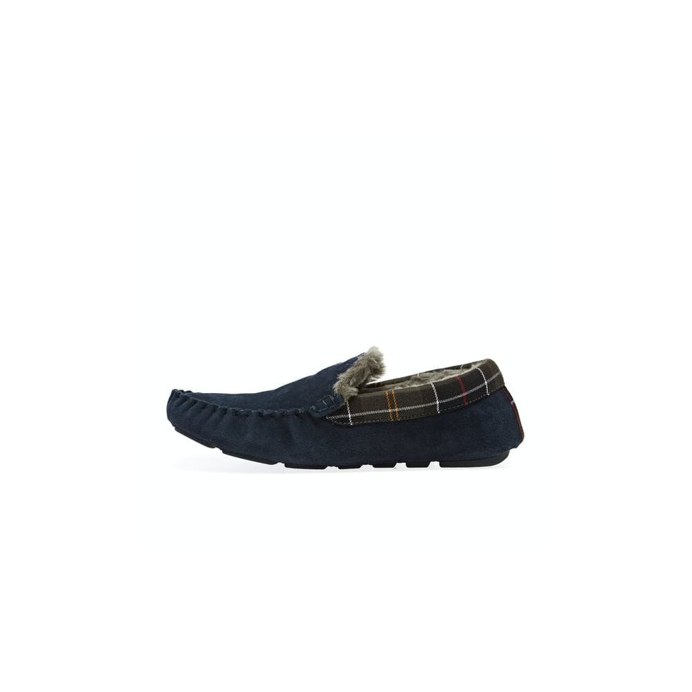 Monty Men's Suede Slippers - Navy