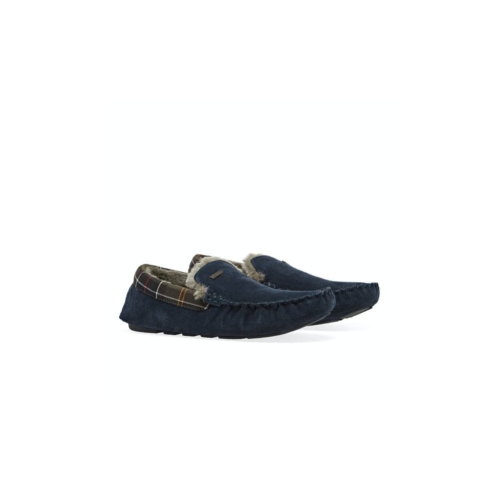 Monty Men's Suede Slippers - Navy