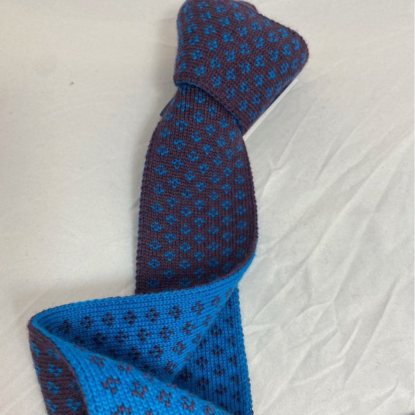 Boughton Wool Necktie - Thistle/Ocean