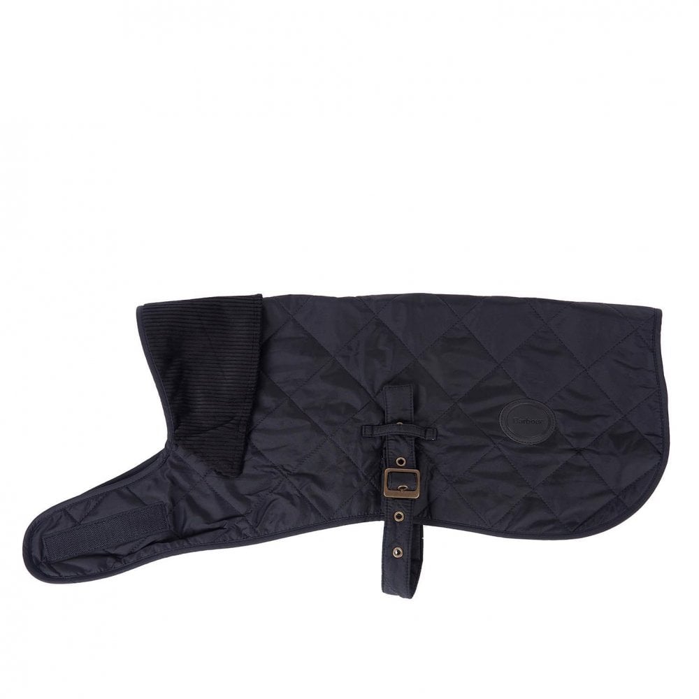 Quilted Dog Coat in Black