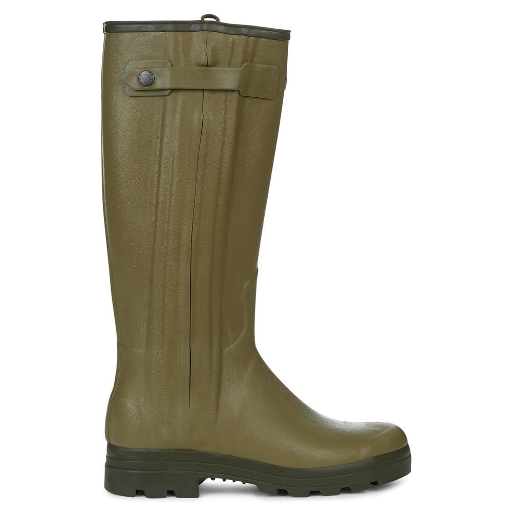 Men's Chasseur Leather Lined Wellington Boots - Vert Vierzon
