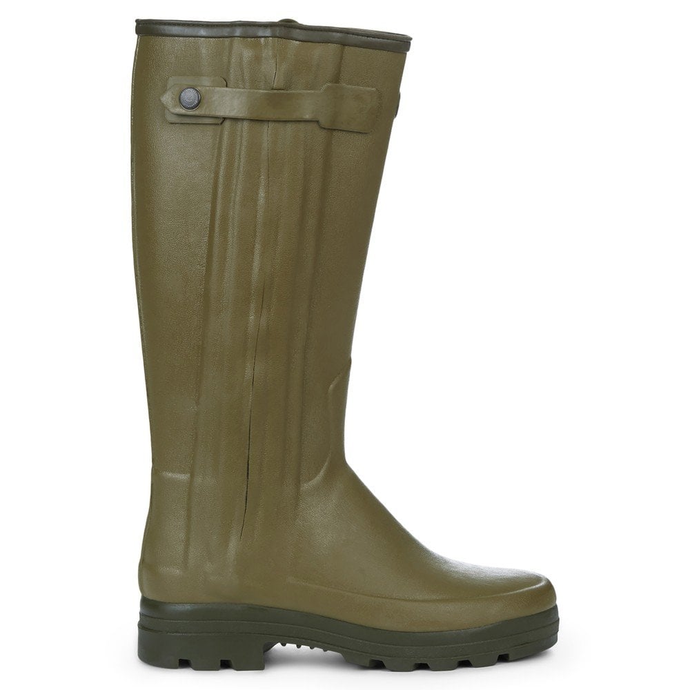 Men's Chasseur Neoprene Lined Wellington Boots - Vert Vierzon