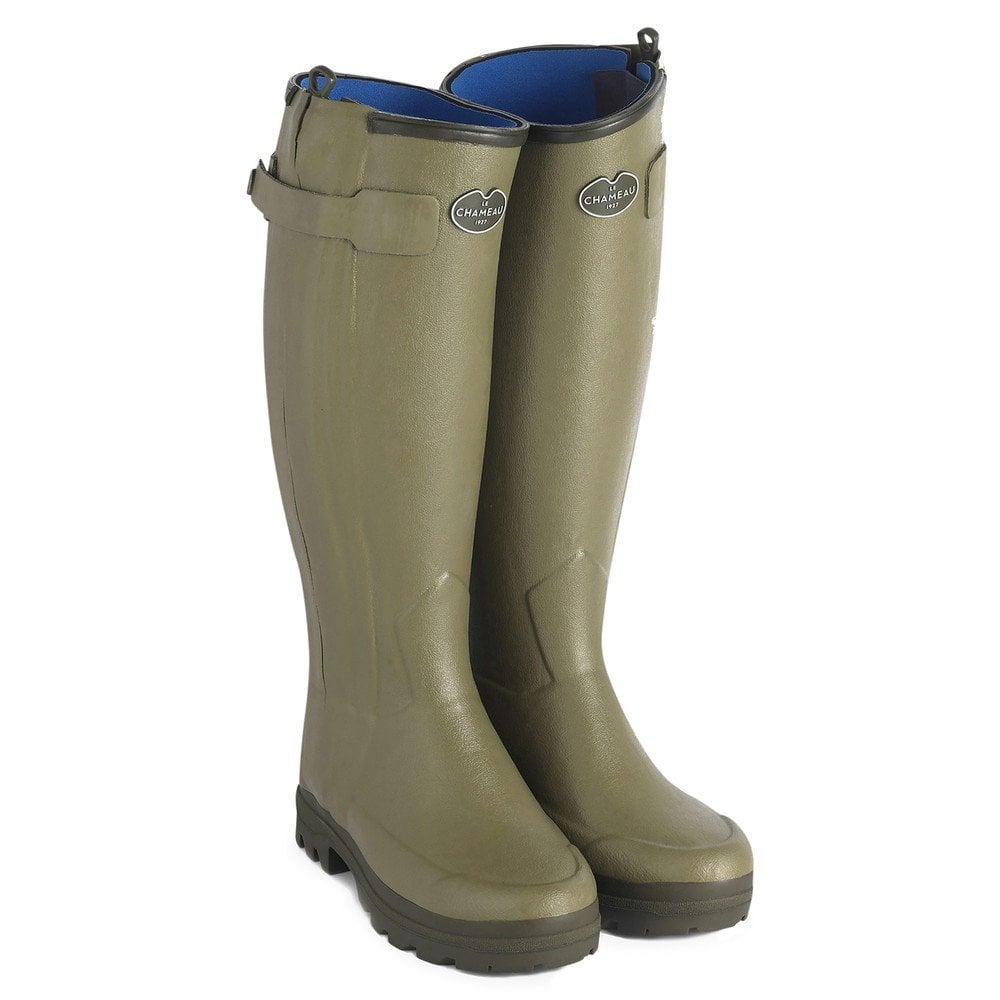 Women's Chasseur Neoprene Lined Wellington Boots - Vert Vierzon
