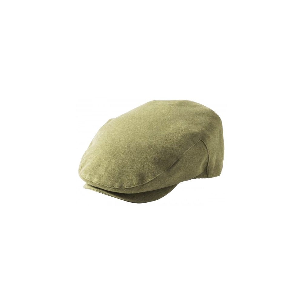 Moleskin Waterproof Flat Cap  - Lovat