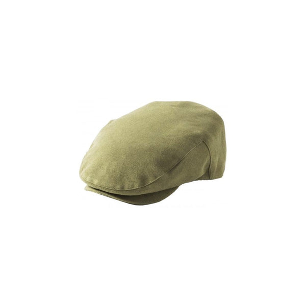 Moleskin Waterproof Flat Cap  - Lovat
