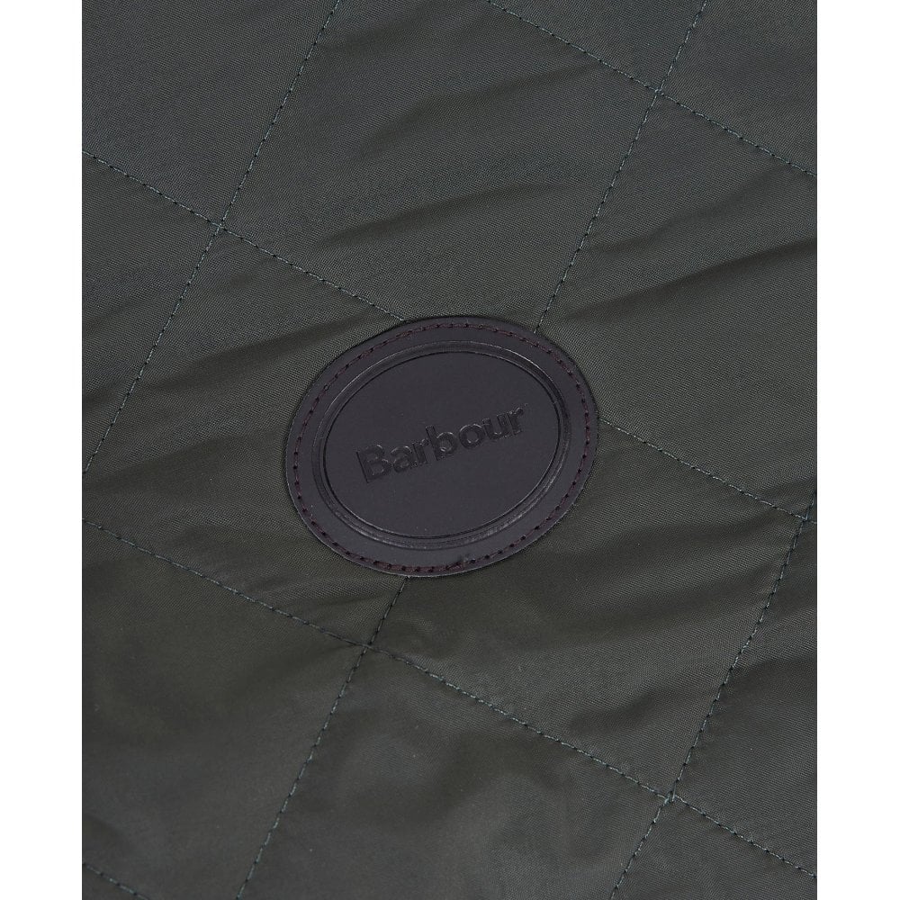 Quilted Dog Coat in Olive