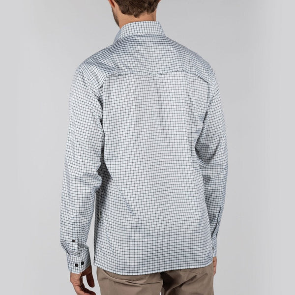 Findhorn Technical Fishing Shirt in Dark Olive Check