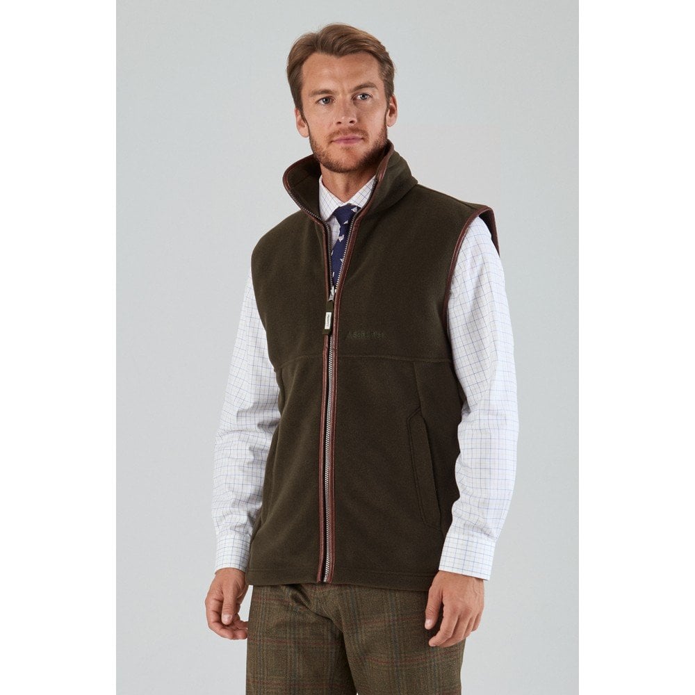 Oakham Fleece Gilet - Dark Olive