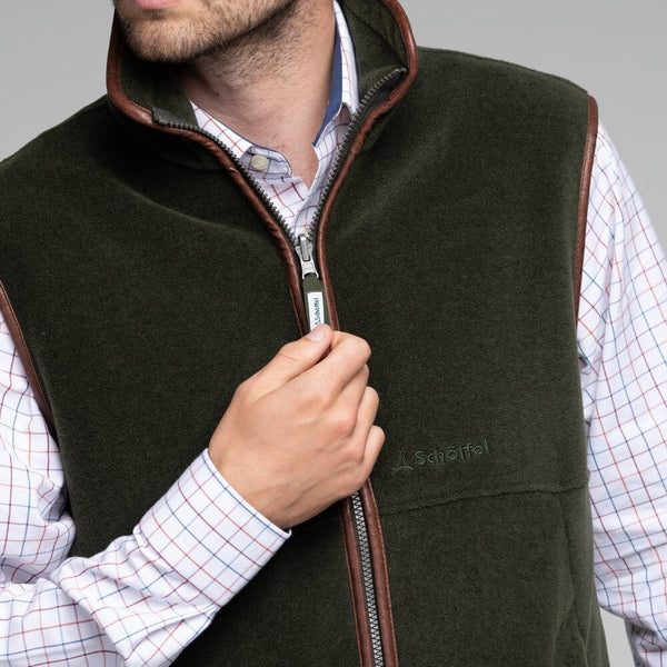 Oakham Fleece Gilet - Dark Olive