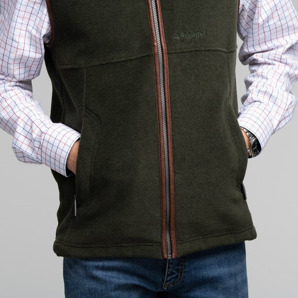 Oakham Fleece Gilet - Dark Olive