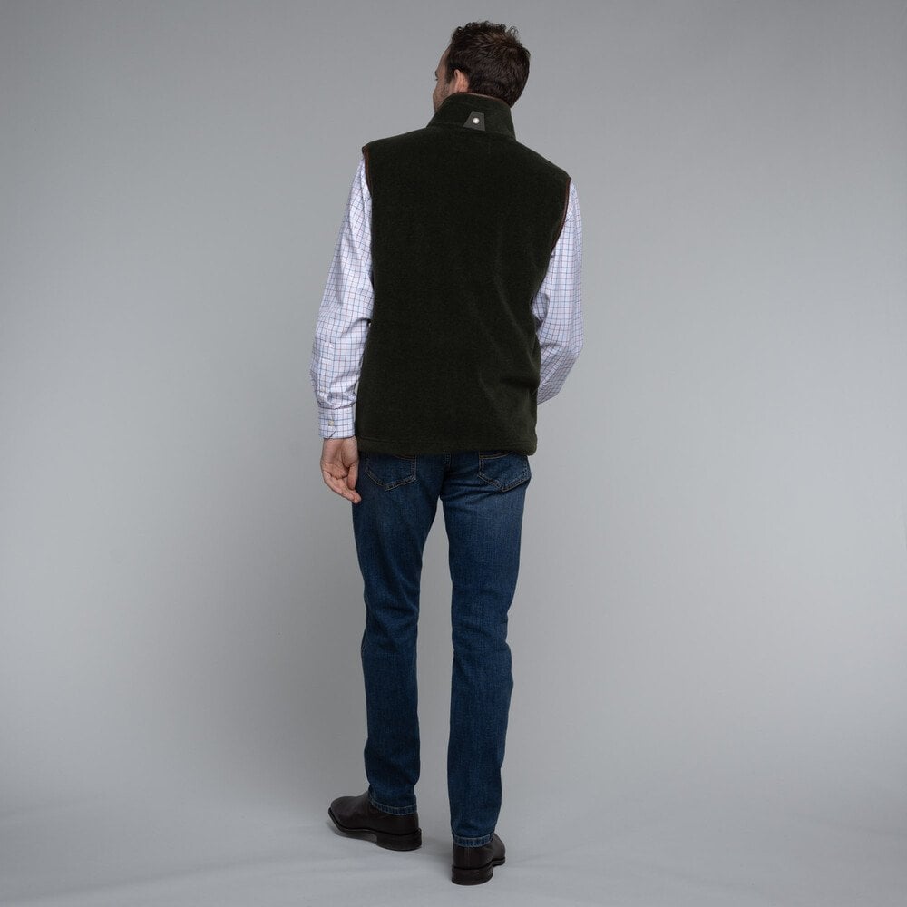 Oakham Fleece Gilet - Dark Olive