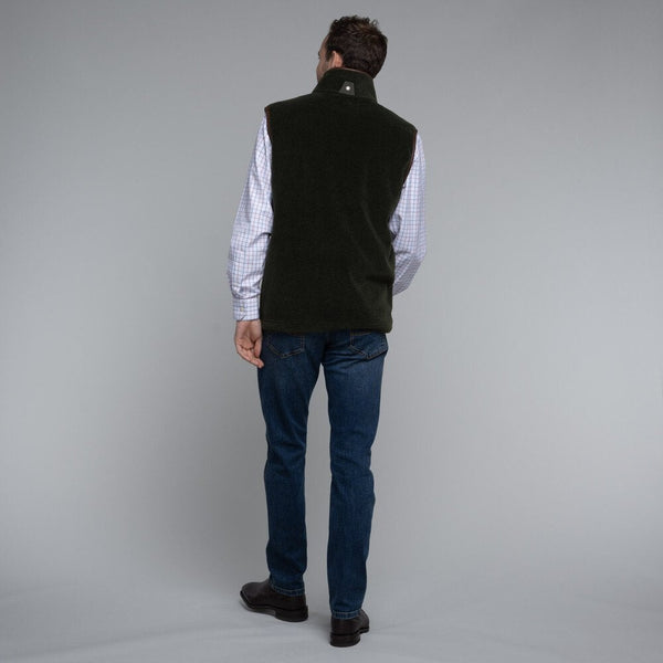 Oakham Fleece Gilet - Dark Olive