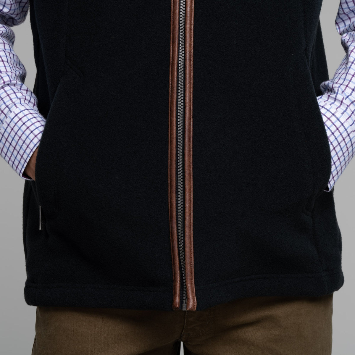 Oakham Fleece Gilet - Gunmetal