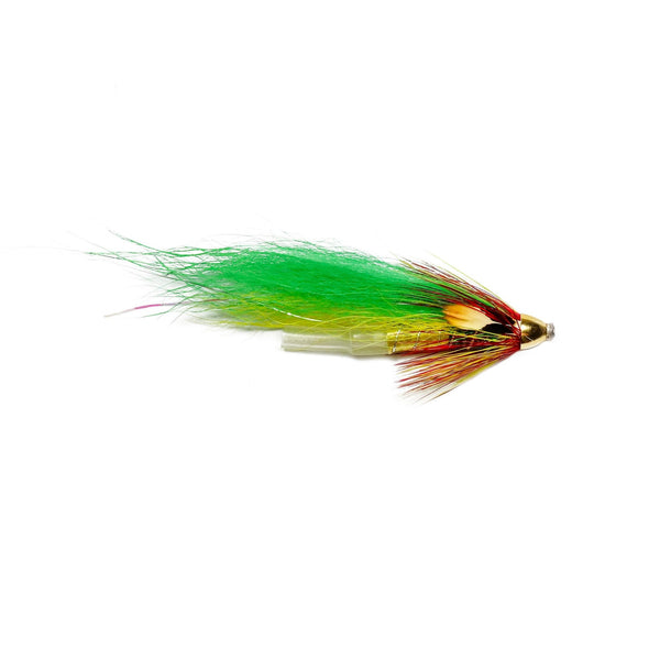 Green Highlander Conehead with Jungle Cock